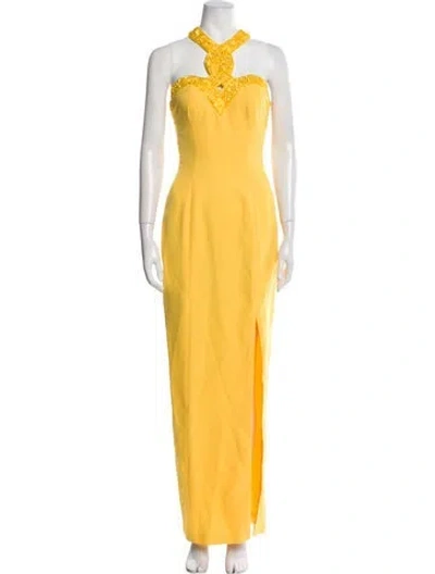 Pre-owned Vintage - Unbranded Vintage Long Dress In Yellow