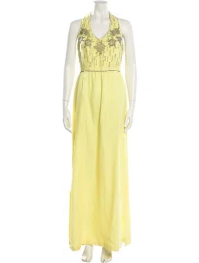 Pre-owned Vintage - Unbranded Vintage Long Dress In Yellow