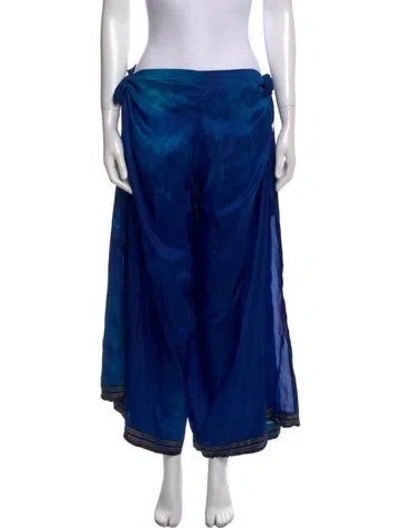 Pre-owned Vintage - Unbranded Vintage Long Skirt In Blue