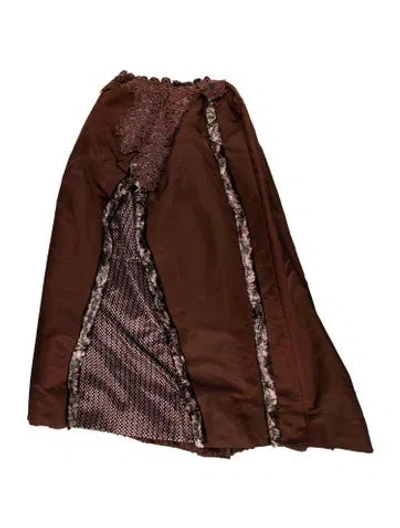 Pre-owned Vintage - Unbranded Vintage Long Skirt In Brown