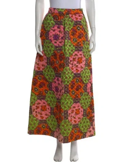 Pre-owned Vintage - Unbranded Vintage Long Skirt In Green
