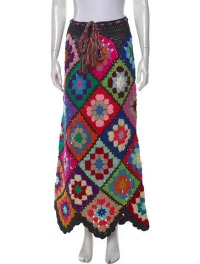 Pre-owned Vintage - Unbranded Vintage Long Skirt In Multi
