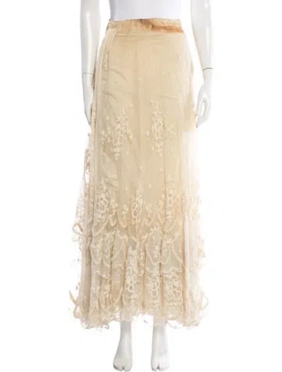 Pre-owned Vintage - Unbranded Vintage Long Skirt In Neutral