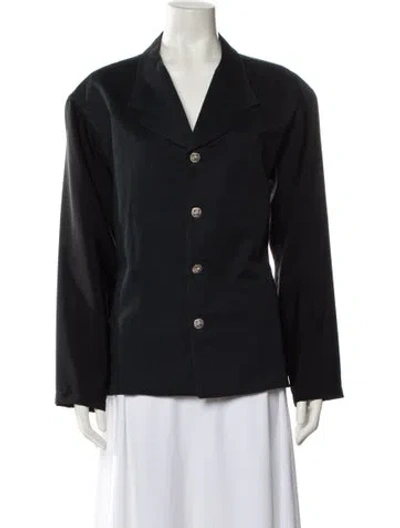 Pre-owned Vintage - Unbranded Vintage Long Sleeve Button-up Top In Black