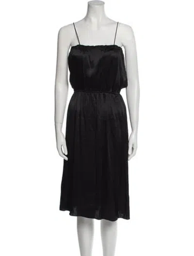 Pre-owned Vintage - Unbranded Vintage Midi Length Dress In Black