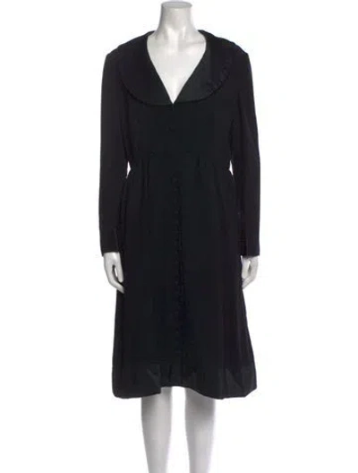 Pre-owned Vintage - Unbranded Vintage Midi Length Dress In Black