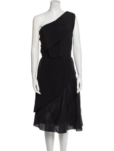 Pre-owned Vintage - Unbranded Vintage Midi Length Dress In Black
