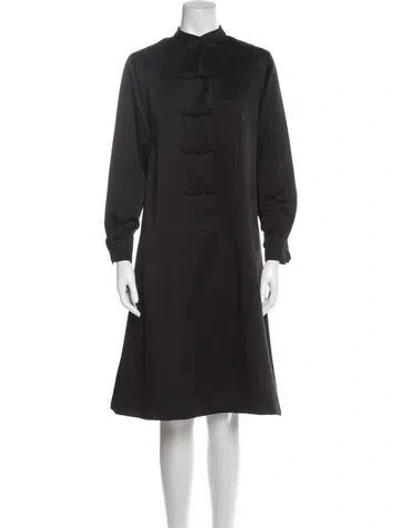 Pre-owned Vintage - Unbranded Vintage Midi Length Dress In Black