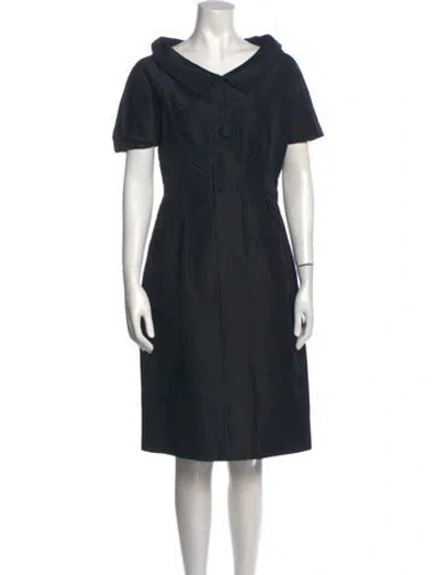 Pre-owned Vintage - Unbranded Vintage Midi Length Dress In Black