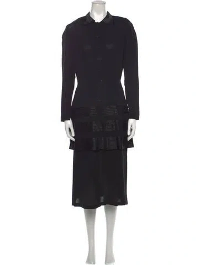 Pre-owned Vintage - Unbranded Vintage Midi Length Dress In Black