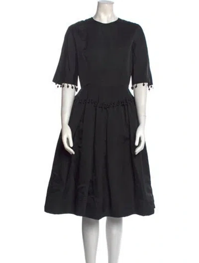 Pre-owned Vintage - Unbranded Vintage Midi Length Dress In Black