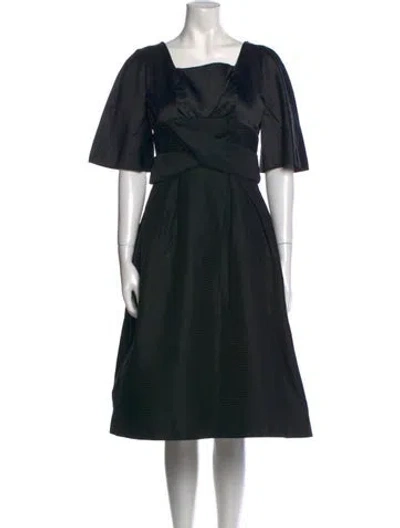 Pre-owned Vintage - Unbranded Vintage Midi Length Dress In Black
