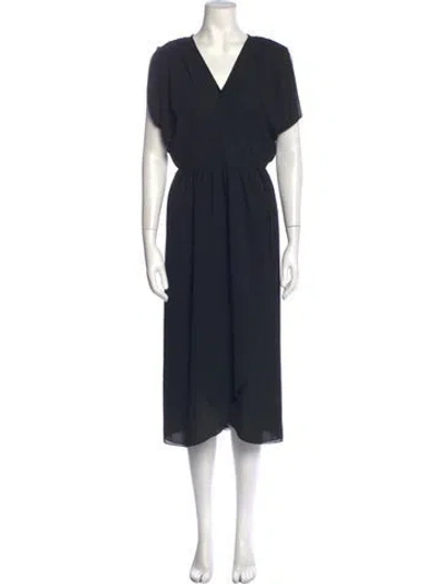 Pre-owned Vintage - Unbranded Vintage Midi Length Dress In Black