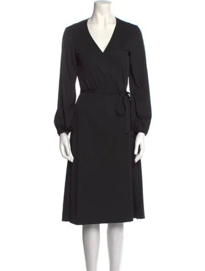 Pre-owned Vintage - Unbranded Vintage Midi Length Dress In Black
