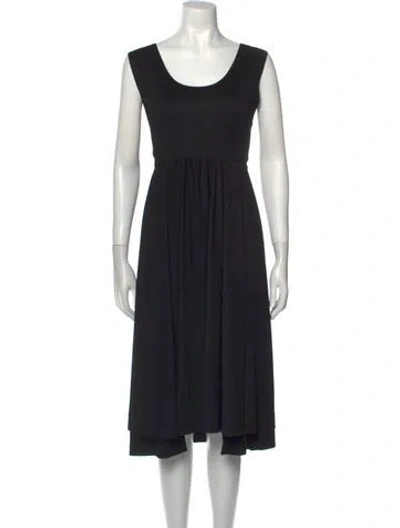 Pre-owned Vintage - Unbranded Vintage Midi Length Dress In Black