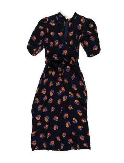 Pre-owned Vintage - Unbranded Vintage Midi Length Dress In Blue