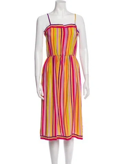 Pre-owned Vintage - Unbranded Vintage Midi Length Dress In Green