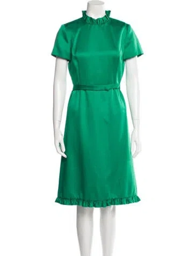 Pre-owned Vintage - Unbranded Vintage Midi Length Dress In Green