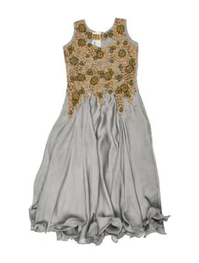 Pre-owned Vintage - Unbranded Vintage Midi Length Dress In Green