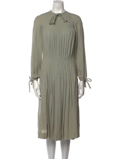 Pre-owned Vintage - Unbranded Vintage Midi Length Dress In Green