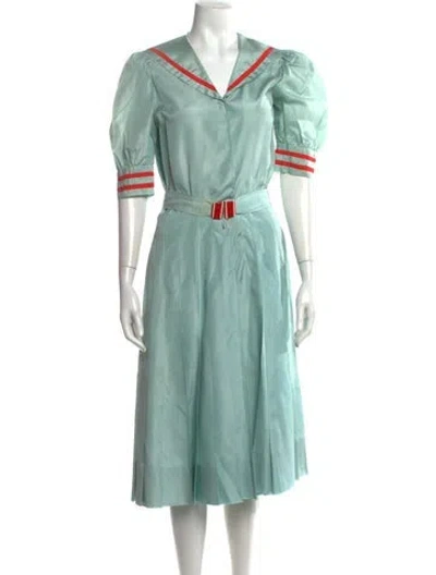 Pre-owned Vintage - Unbranded Vintage Midi Length Dress In Multi