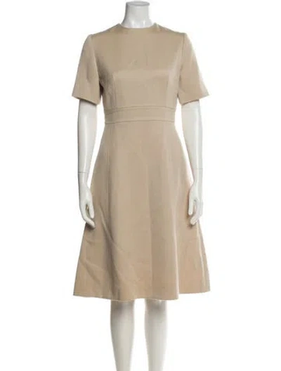 Pre-owned Vintage - Unbranded Vintage Midi Length Dress In Neutral