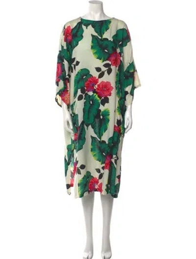 Pre-owned Vintage - Unbranded Vintage Midi Length Dress In Neutral