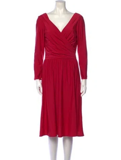 Pre-owned Vintage - Unbranded Vintage Midi Length Dress In Pink