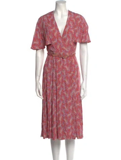 Pre-owned Vintage - Unbranded Vintage Midi Length Dress In Purple