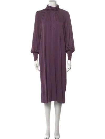 Pre-owned Vintage - Unbranded Vintage Midi Length Dress In Purple