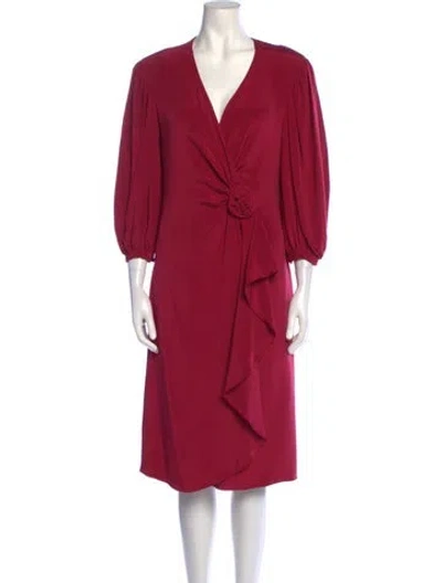 Pre-owned Vintage - Unbranded Vintage Midi Length Dress In Purple
