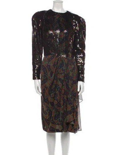 Pre-owned Vintage - Unbranded Vintage Midi Length Dress In Purple