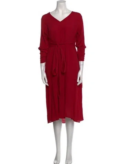 Pre-owned Vintage - Unbranded Vintage Midi Length Dress In Red