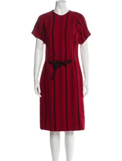 Pre-owned Vintage - Unbranded Vintage Midi Length Dress In Red