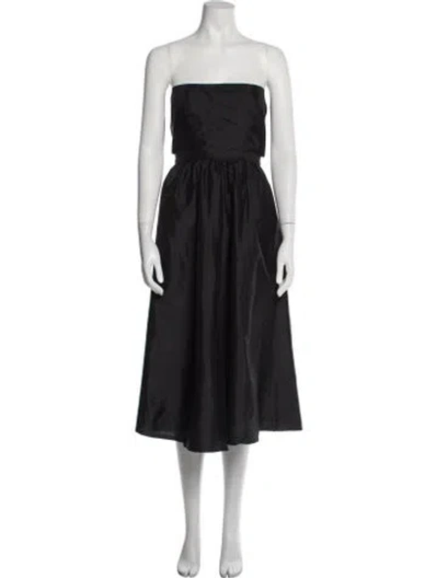 Pre-owned Vintage - Unbranded Vintage Midi Length Skirt In Black