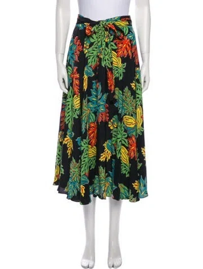 Pre-owned Vintage - Unbranded Vintage Midi Length Skirt In Black