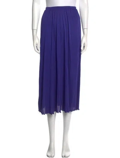 Pre-owned Vintage - Unbranded Vintage Midi Length Skirt In Blue