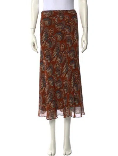Pre-owned Vintage - Unbranded Vintage Midi Length Skirt In Multi