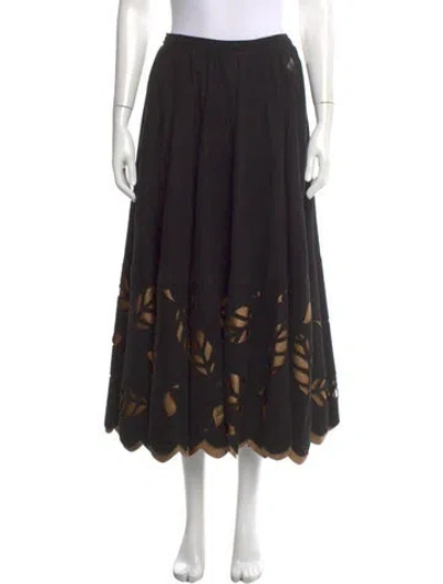 Pre-owned Vintage - Unbranded Vintage Midi Length Skirt In Multi