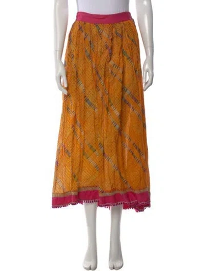Pre-owned Vintage - Unbranded Vintage Midi Length Skirt In Multi