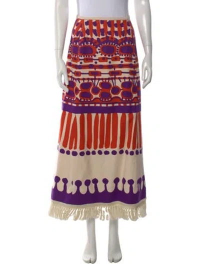 Pre-owned Vintage - Unbranded Vintage Midi Length Skirt In Multi