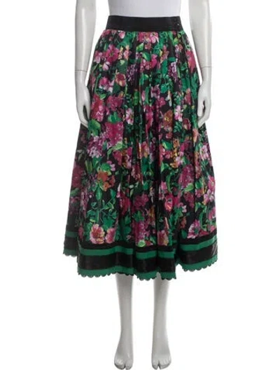 Pre-owned Vintage - Unbranded Vintage Midi Length Skirt In Multi