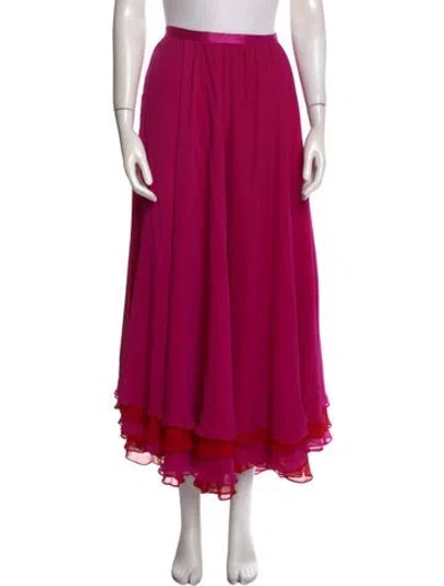 Pre-owned Vintage - Unbranded Vintage Midi Length Skirt In Pink