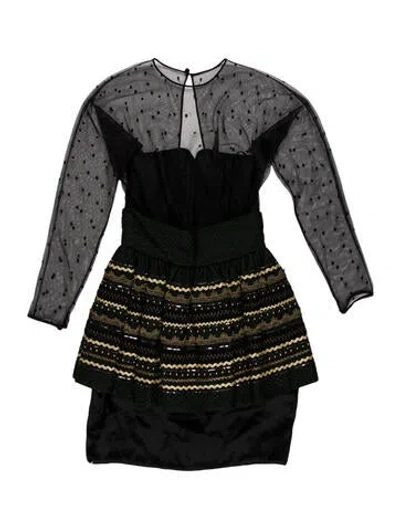Pre-owned Vintage - Unbranded Vintage Mini Dress In Black