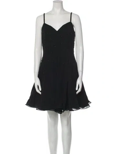 Pre-owned Vintage - Unbranded Vintage Mini Dress In Black