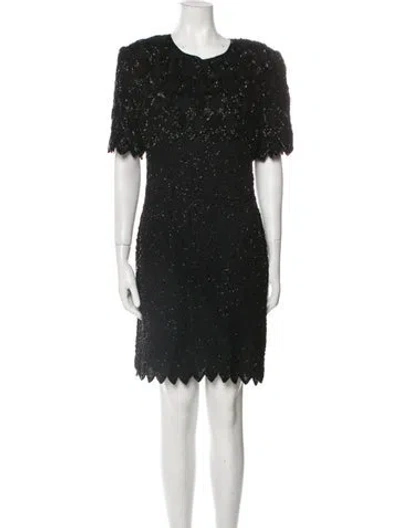 Pre-owned Vintage - Unbranded Vintage Mini Dress In Black