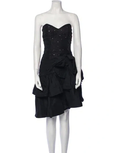 Pre-owned Vintage - Unbranded Vintage Mini Dress In Black