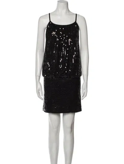Pre-owned Vintage - Unbranded Vintage Mini Dress In Black