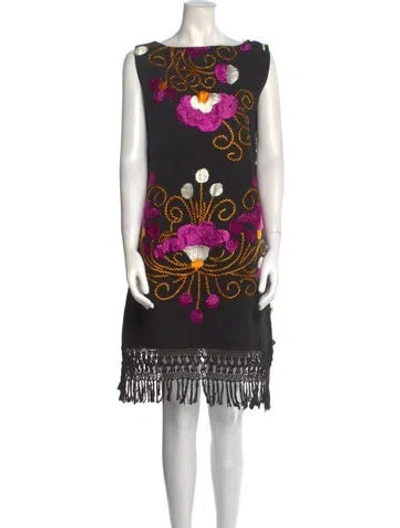 Pre-owned Vintage - Unbranded Vintage Mini Dress In Black