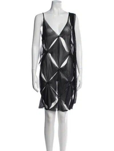 Pre-owned Vintage - Unbranded Vintage Mini Dress In Black